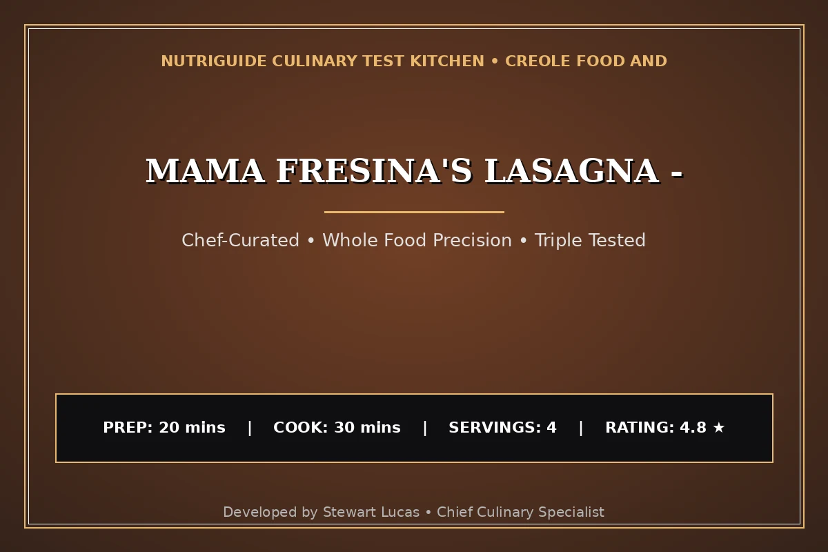 Mama Fresina'S Lasagna -