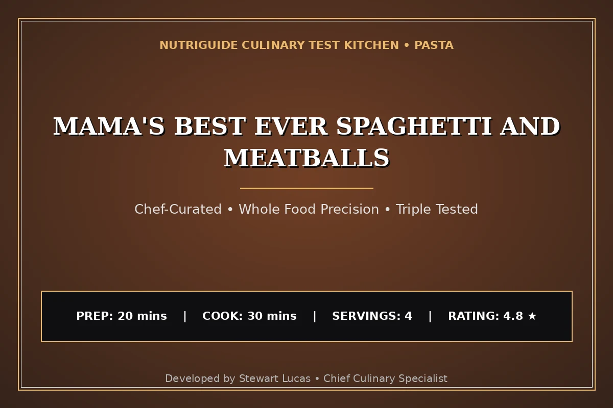 Mama'S Best Ever Spaghetti And Meatballs
