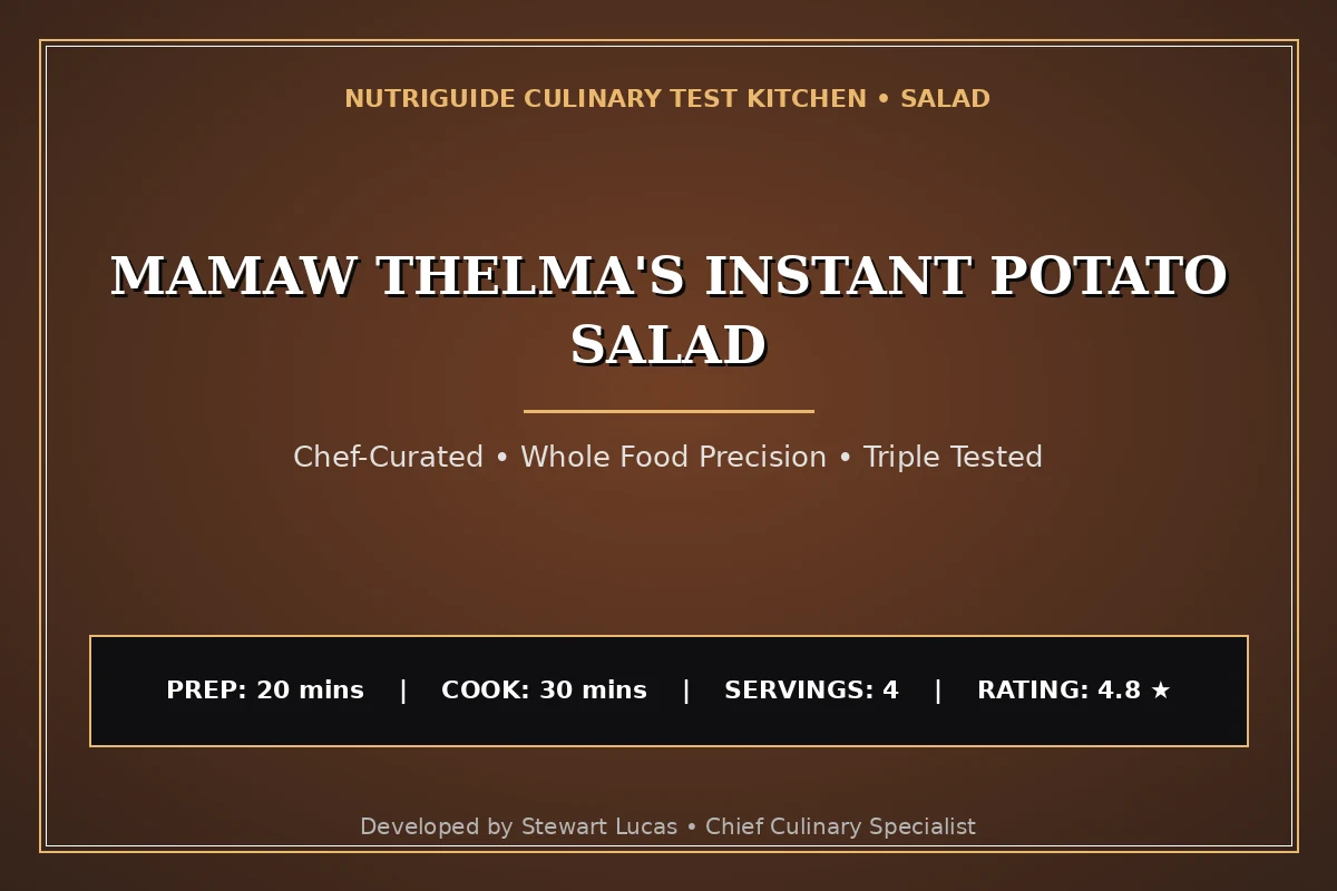 Mamaw Thelma'S Instant Potato Salad