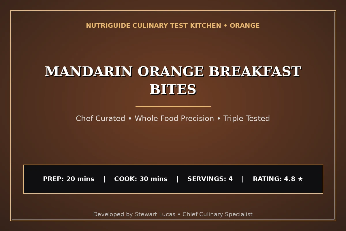 Mandarin Orange Breakfast Bites