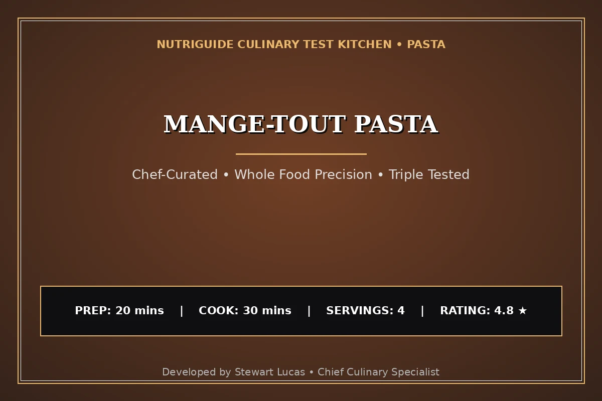 Mange-Tout Pasta
