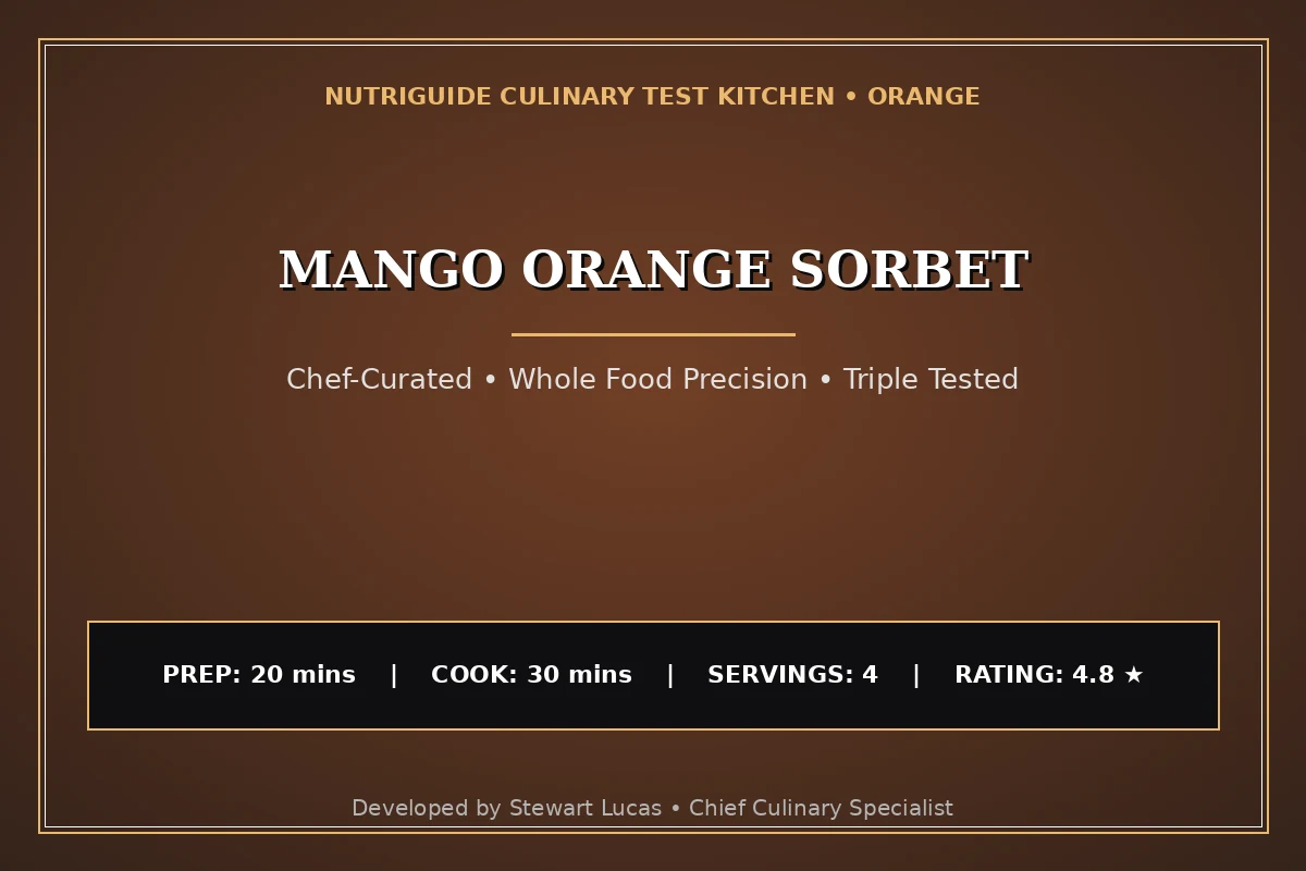 Mango Orange Sorbet