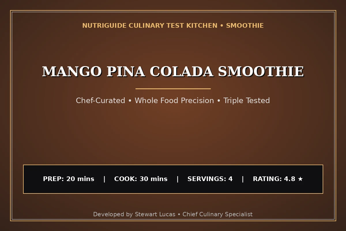 Mango Pina Colada Smoothie