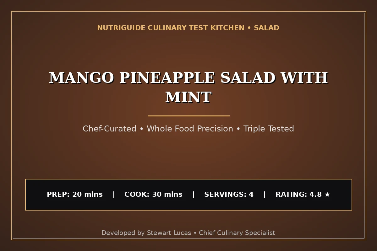 Mango Pineapple Salad With Mint