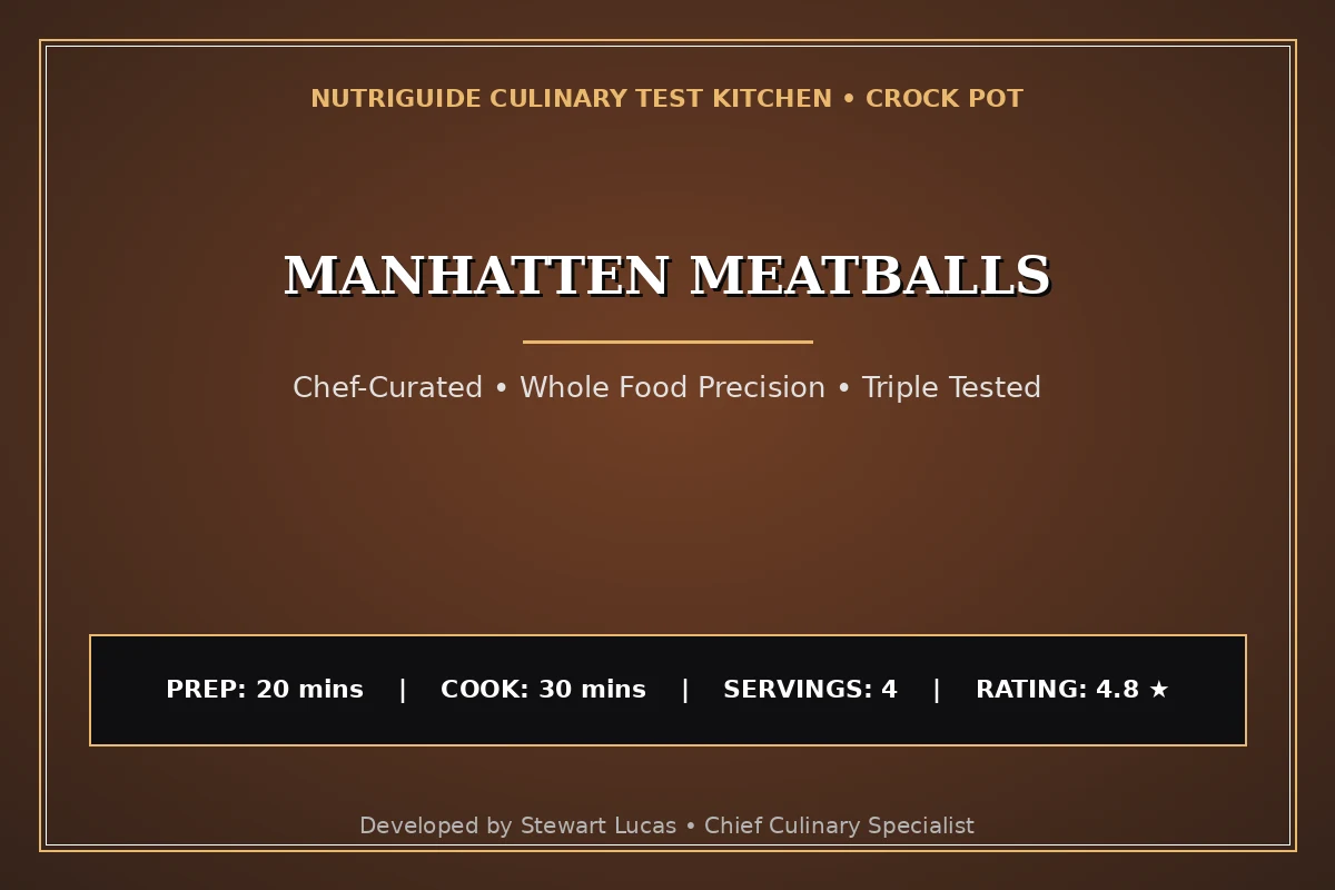 Manhatten Meatballs