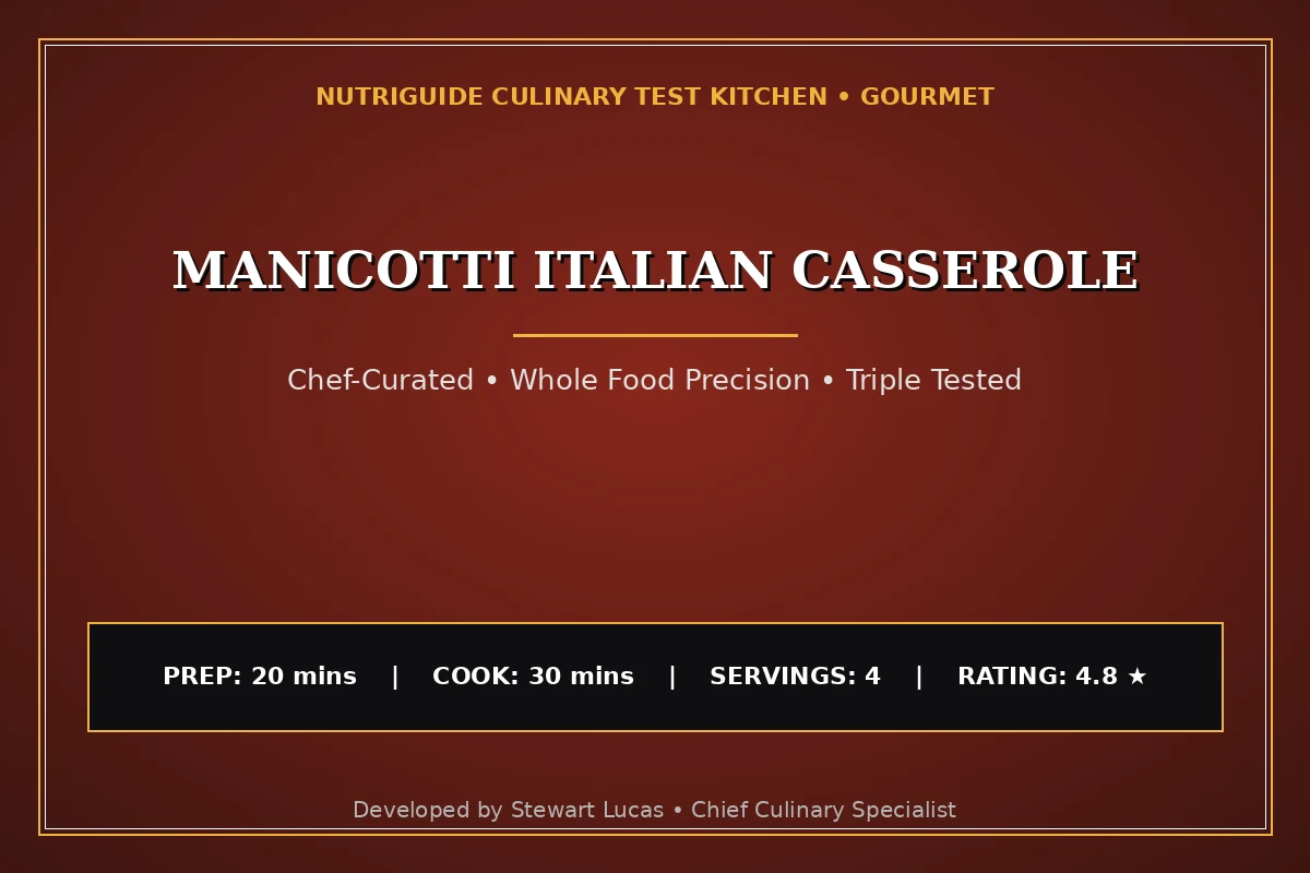 Manicotti Italian Casserole