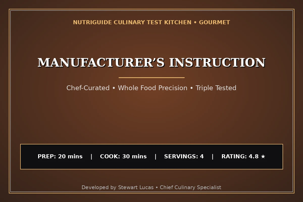 Manufacturer’S Instruction