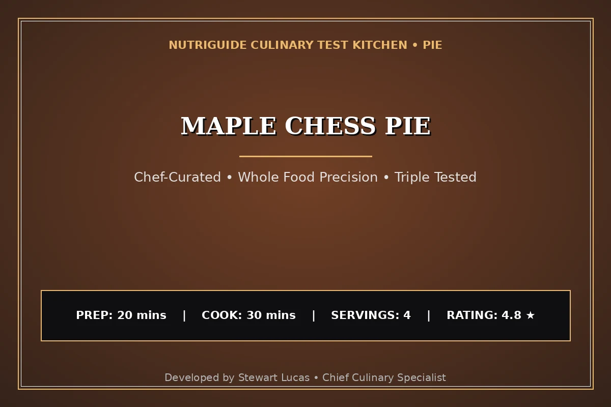 Maple Chess Pie