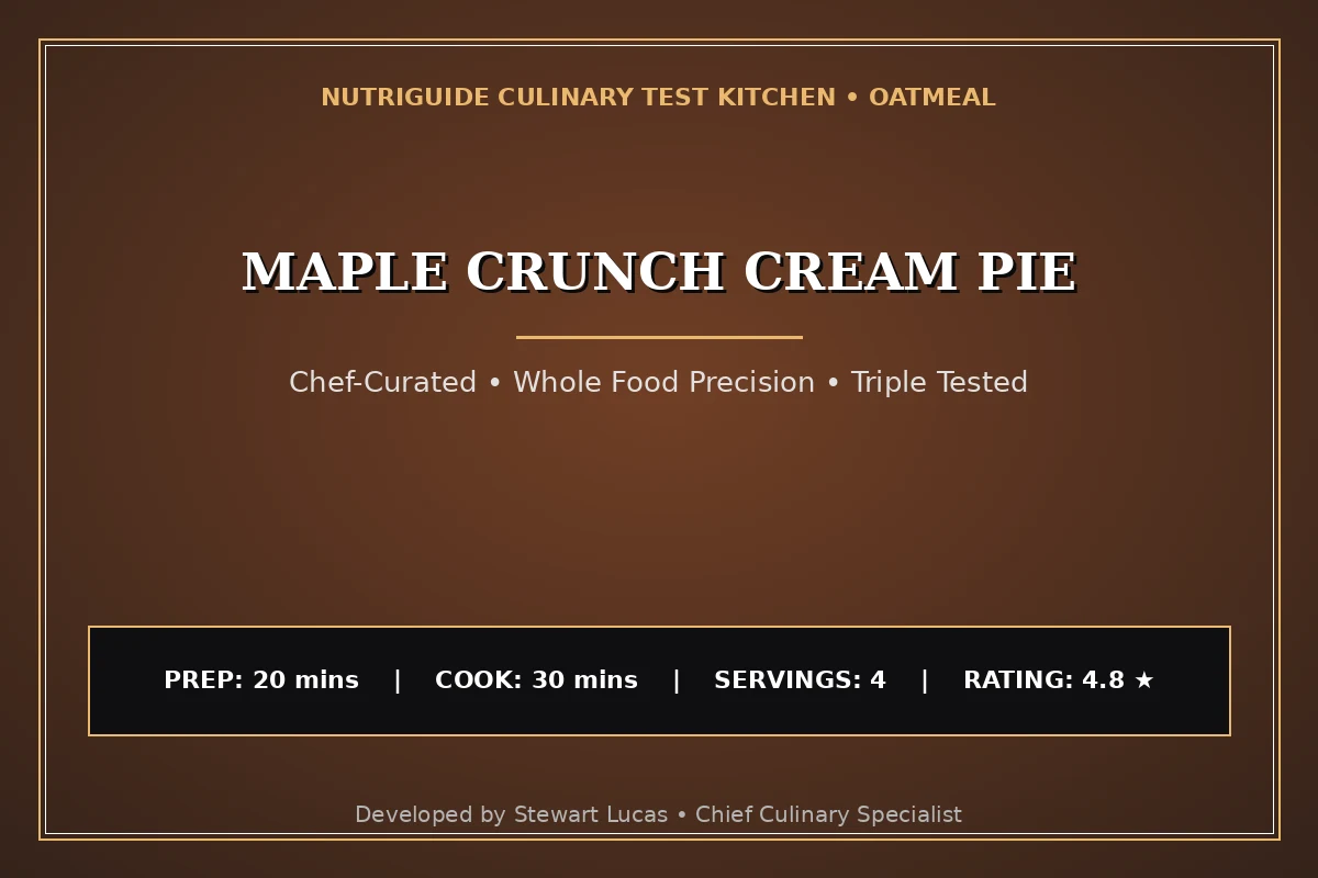 Maple Crunch Cream Pie