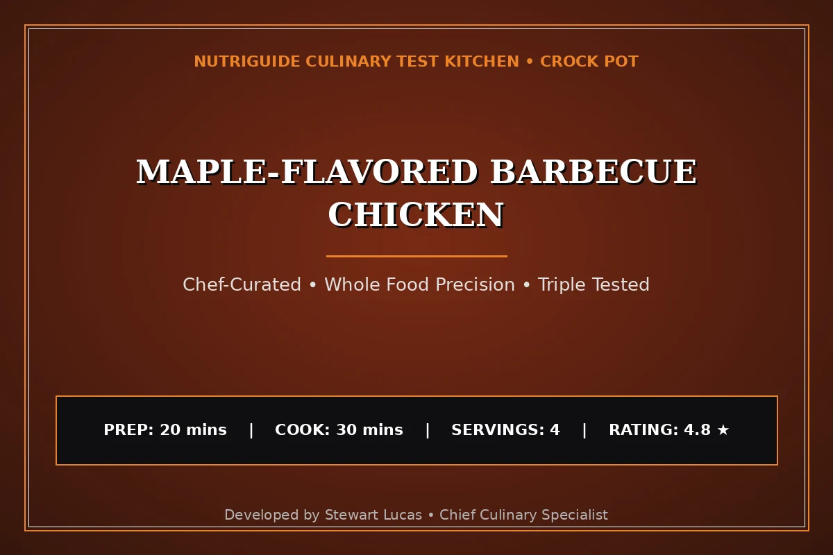 Maple-Flavored Barbecue Chicken