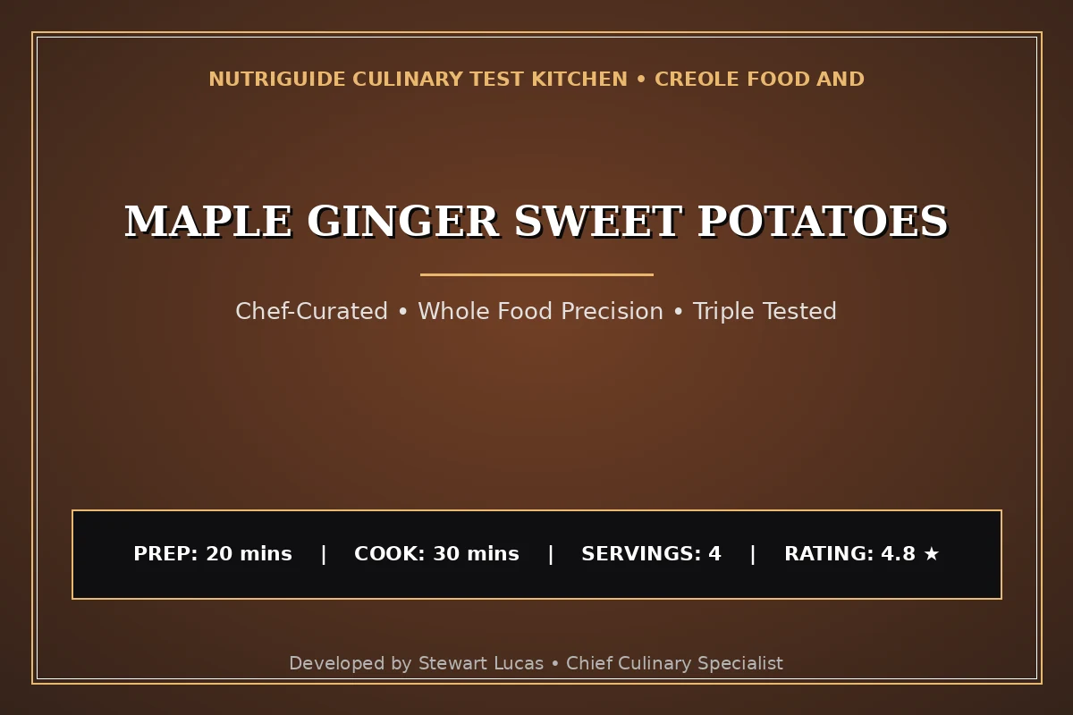 Maple Ginger Sweet Potatoes