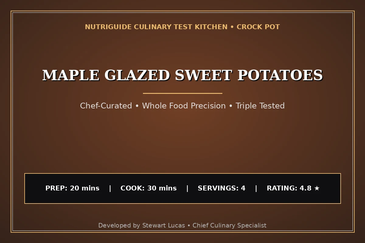 Maple Glazed Sweet Potatoes