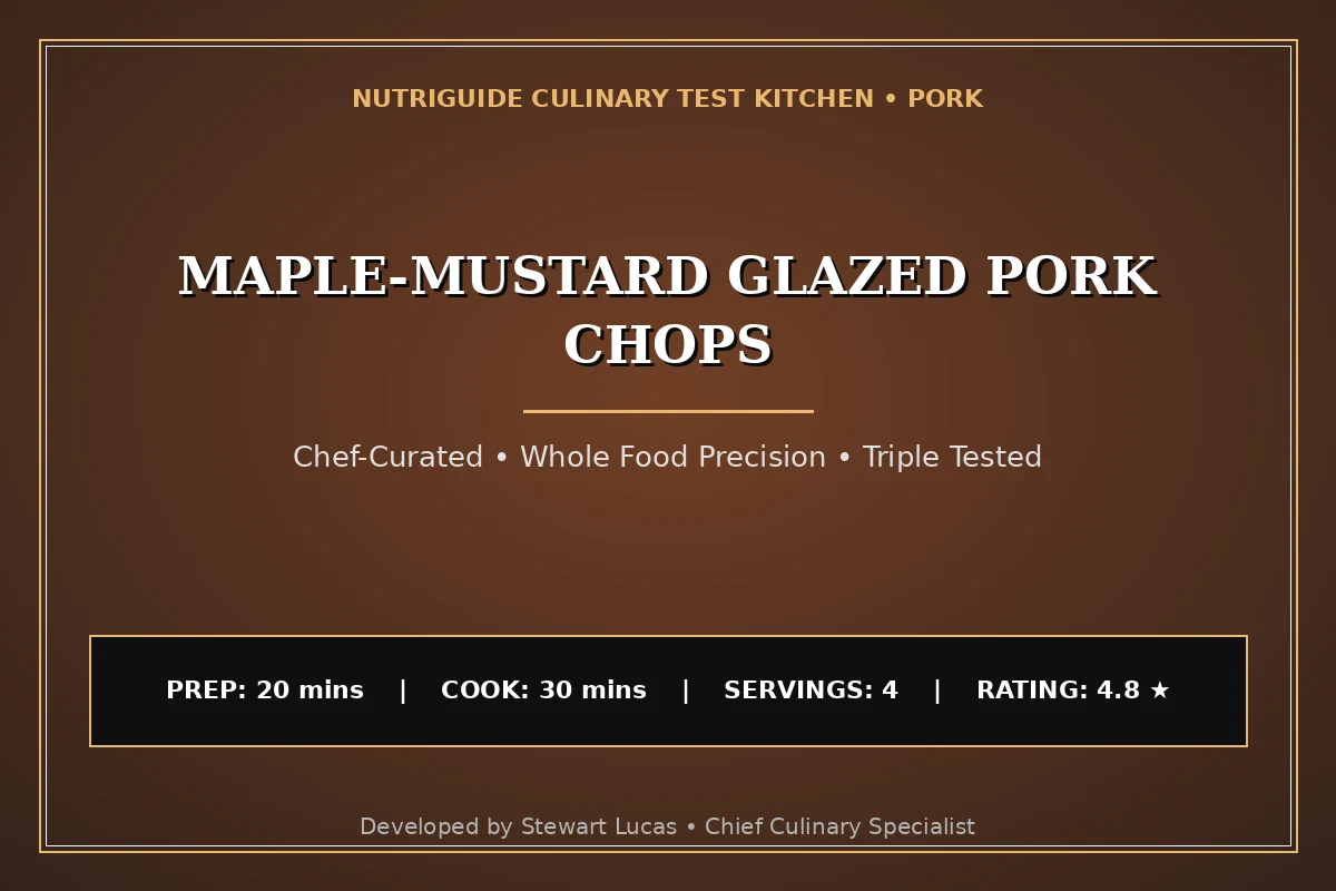 Maple-Mustard Glazed Pork Chops