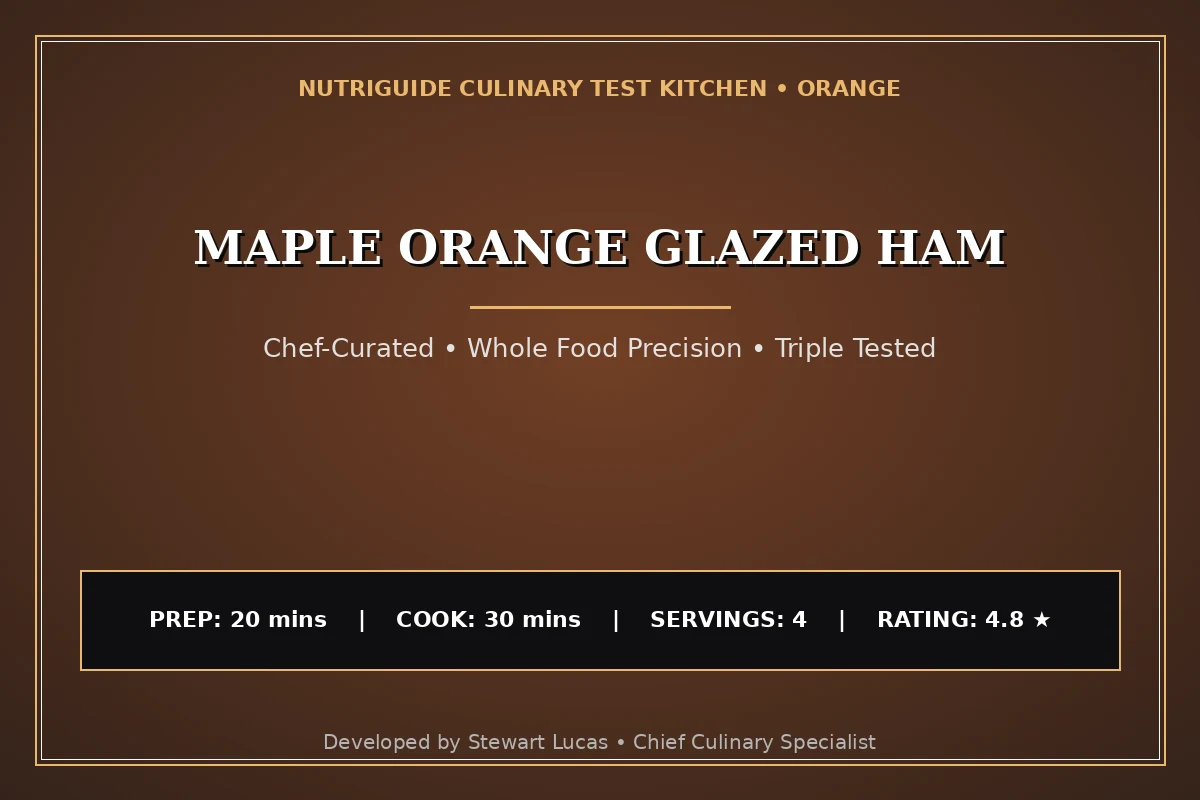 Maple Orange Glazed Ham