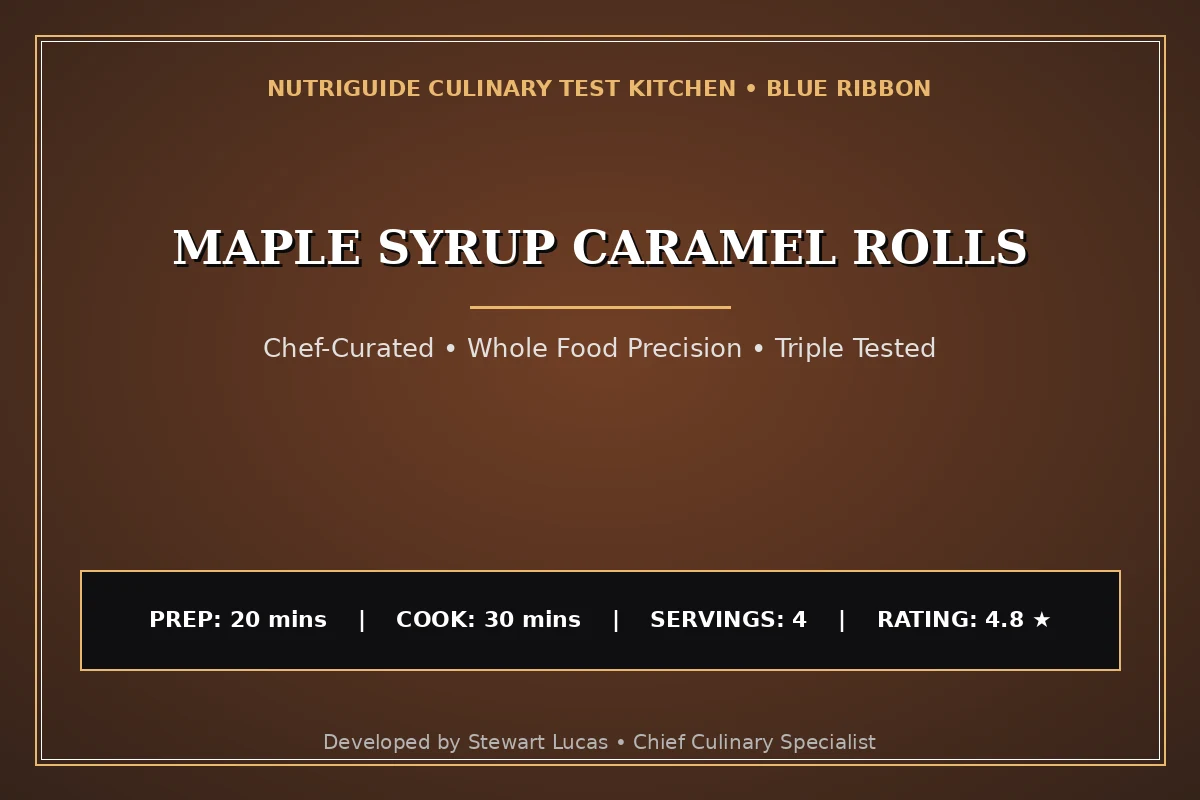 Maple Syrup Caramel Rolls