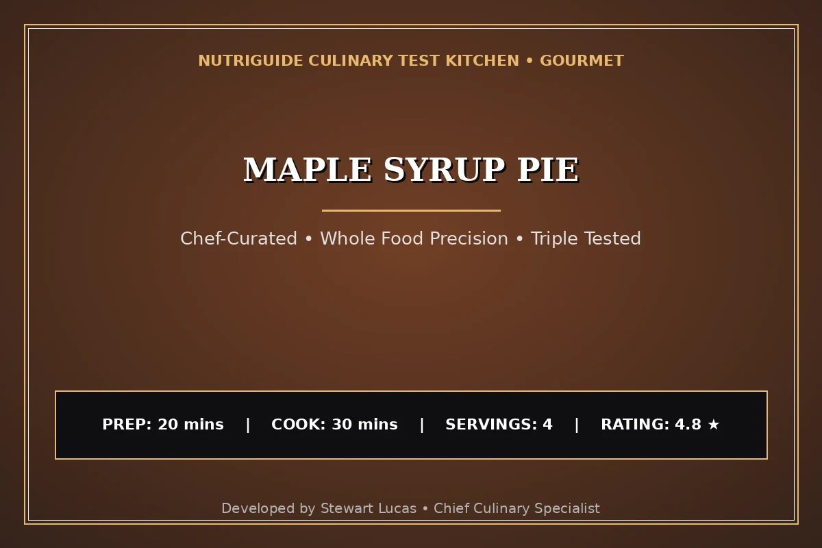 Maple Syrup Pie
