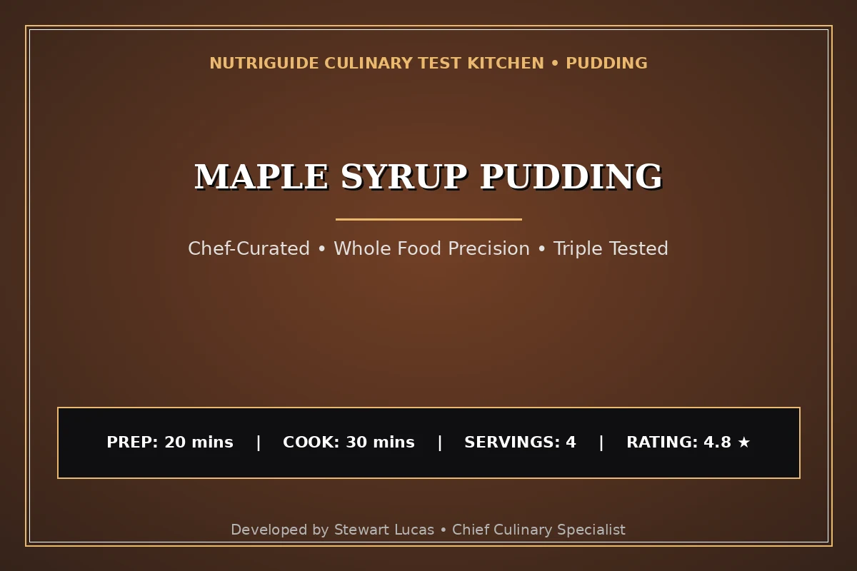 Maple Syrup Pudding