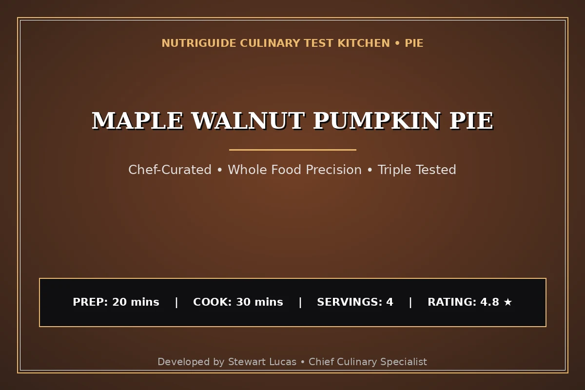 Maple Walnut Pumpkin Pie