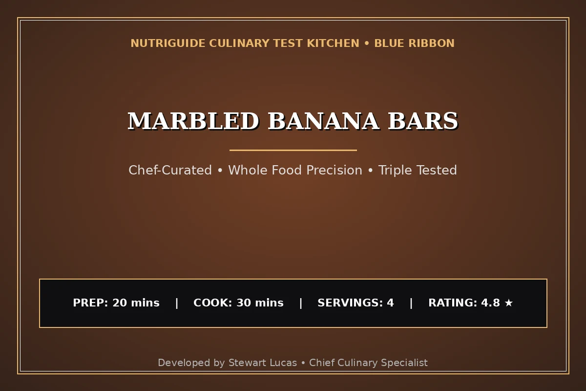 Marbled Banana Bars