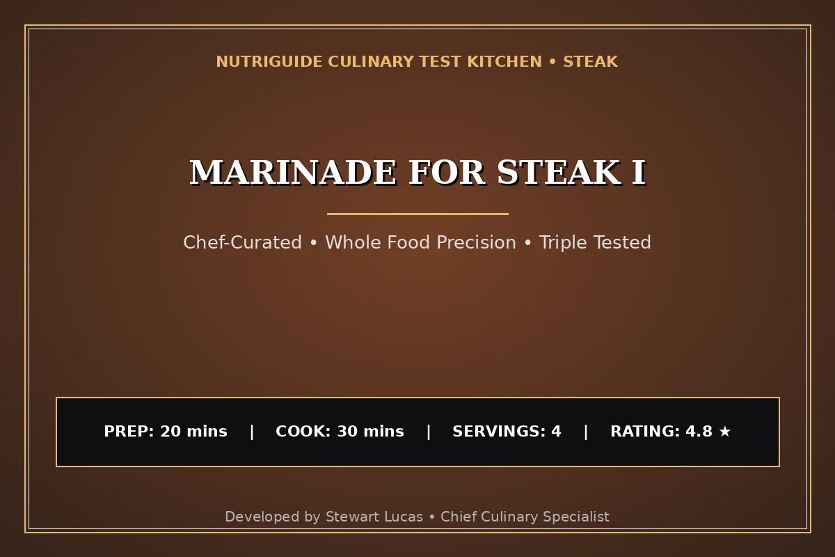 Marinade For Steak I