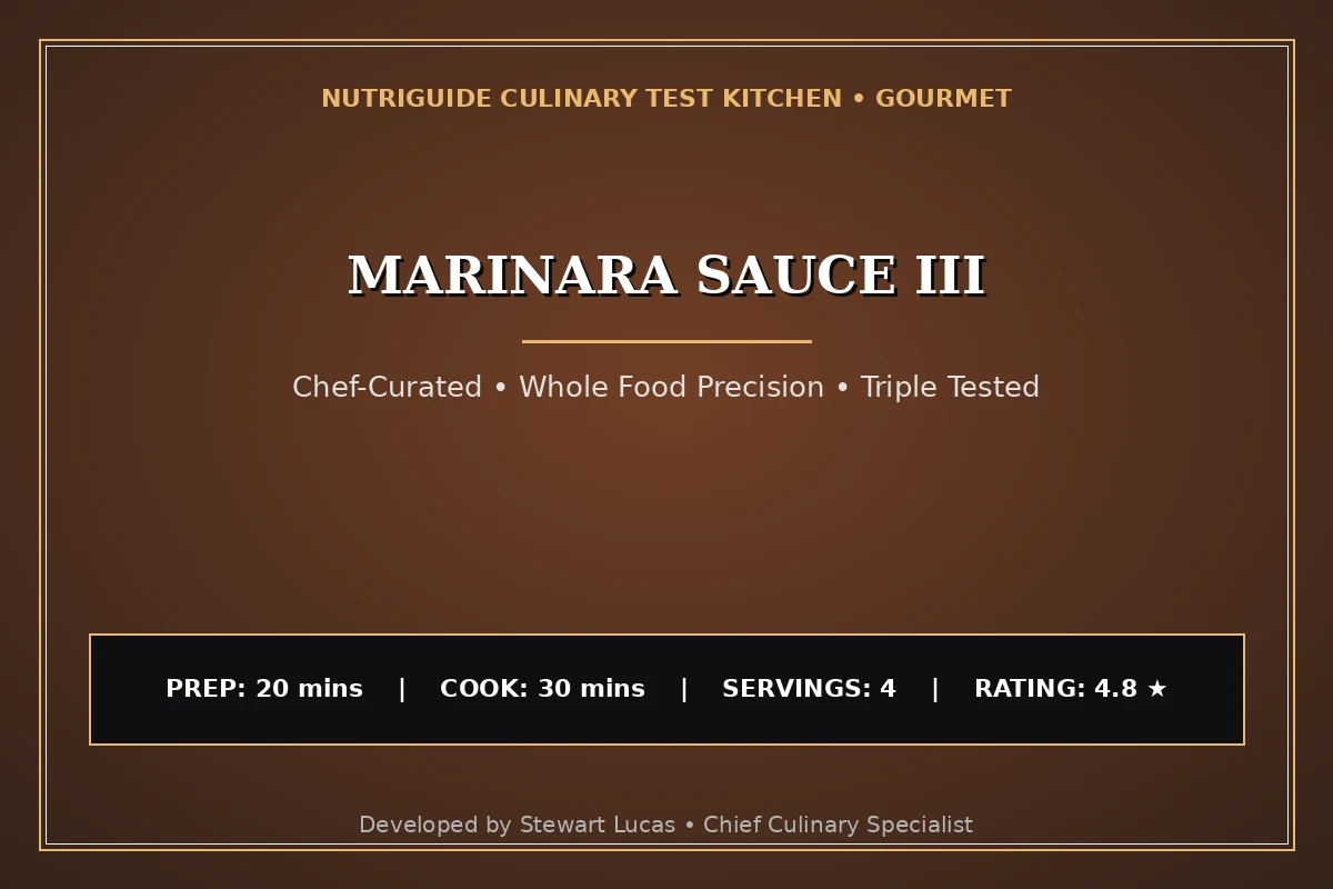 Marinara Sauce Iii