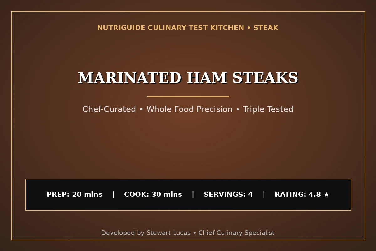 Marinated Ham Steaks