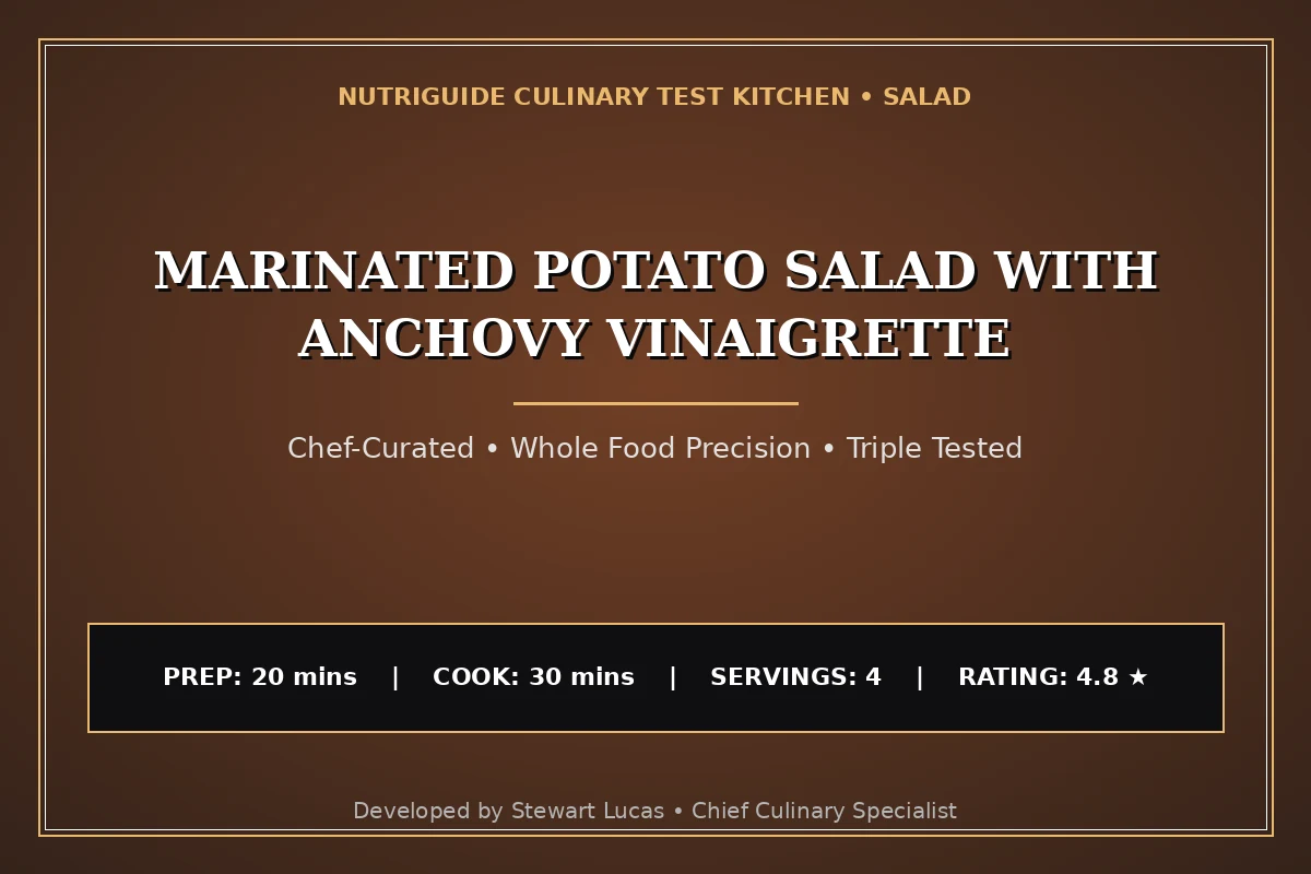 Marinated Potato Salad With Anchovy Vinaigrette