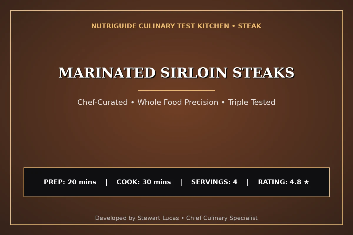 Marinated Sirloin Steaks