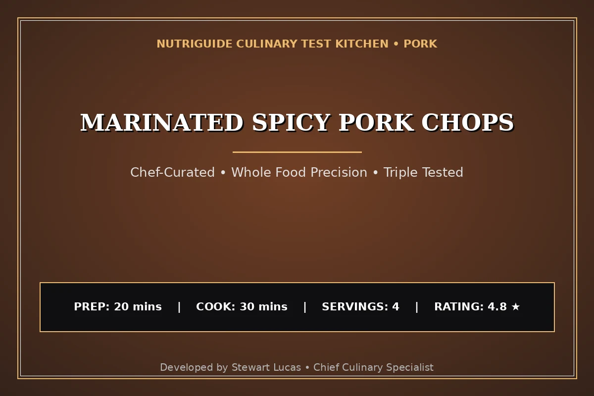 Marinated Spicy Pork Chops