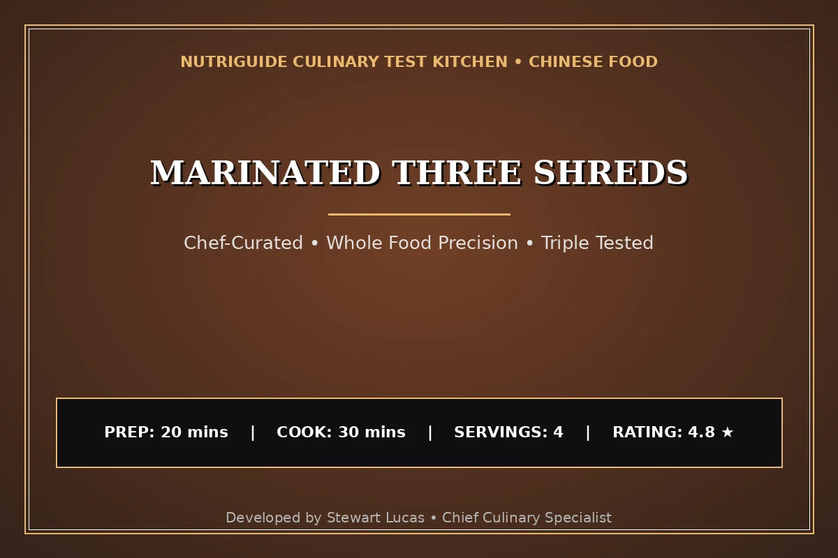 Marinated Three Shreds