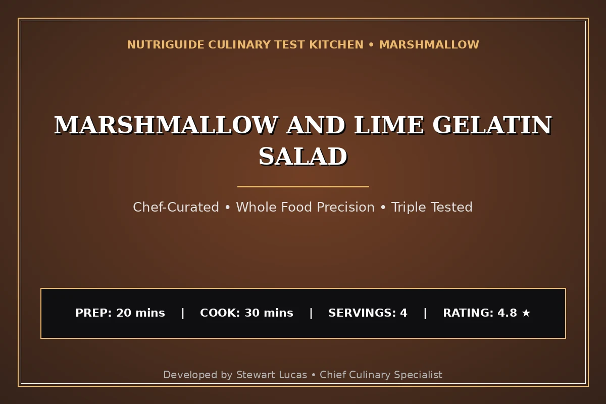 Marshmallow And Lime Gelatin Salad