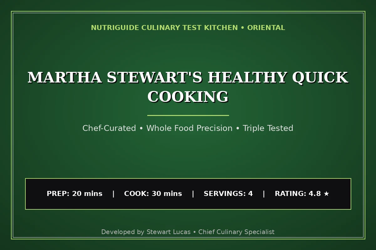 Martha Stewart'S Healthy Quick Cooking