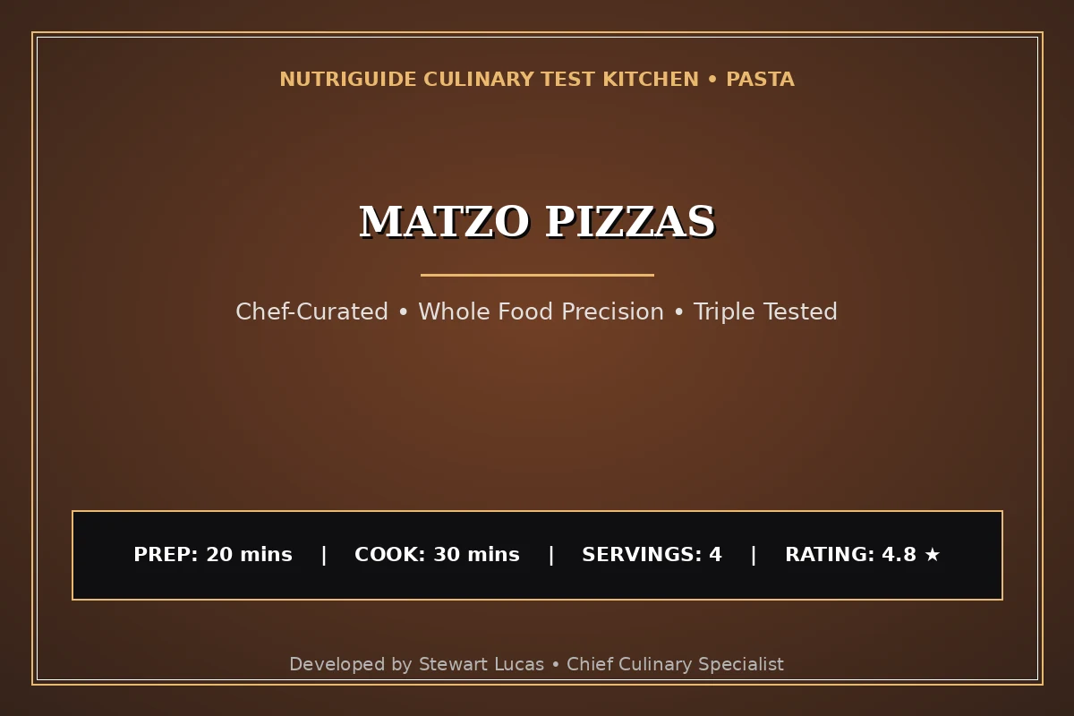Matzo Pizzas