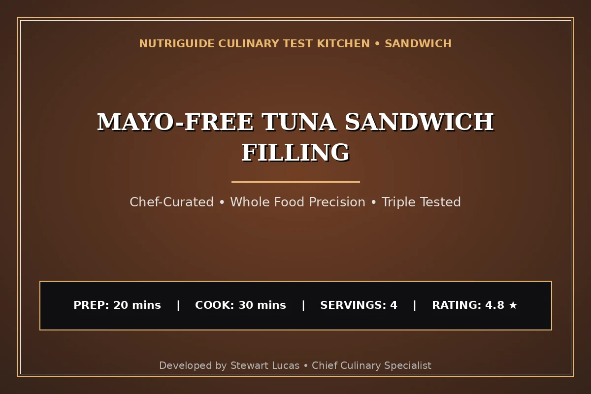 Mayo-Free Tuna Sandwich Filling