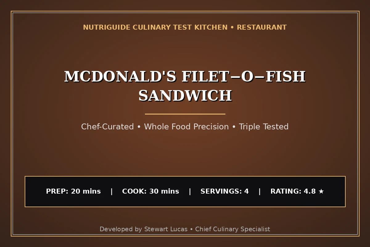 Mcdonald'S Filet−O−Fish Sandwich