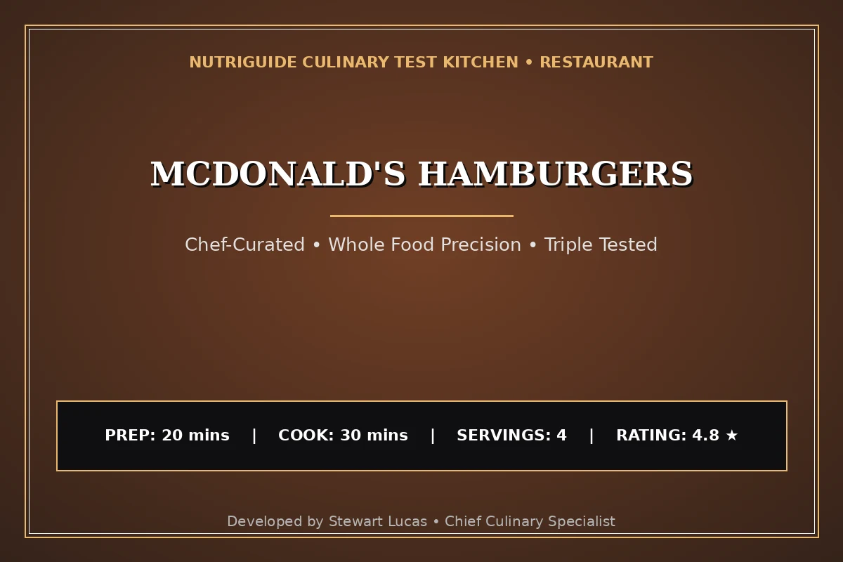 Mcdonald'S Hamburgers