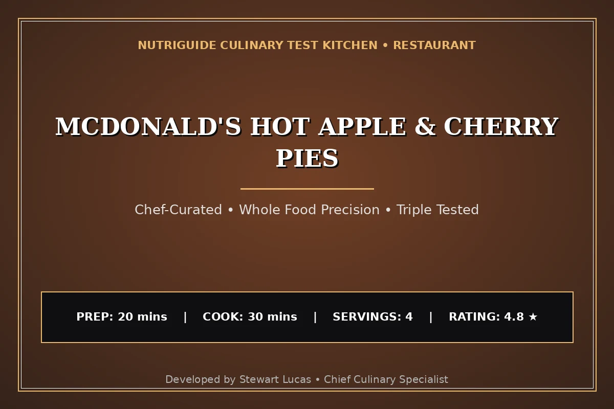 Mcdonald'S Hot Apple & Cherry Pies