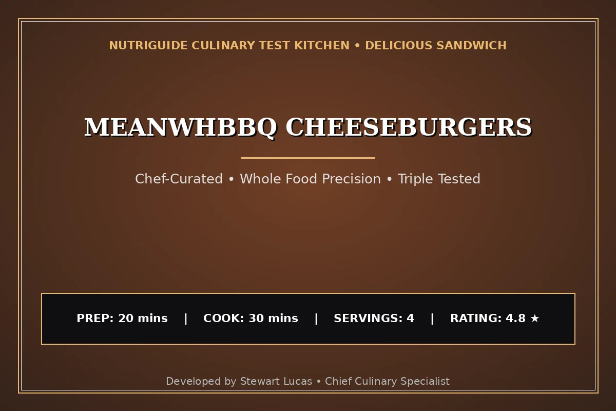 Meanwhbbq Cheeseburgers