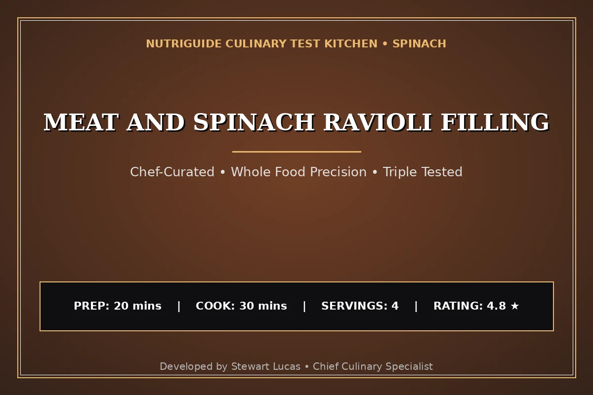 Meat And Spinach Ravioli Filling