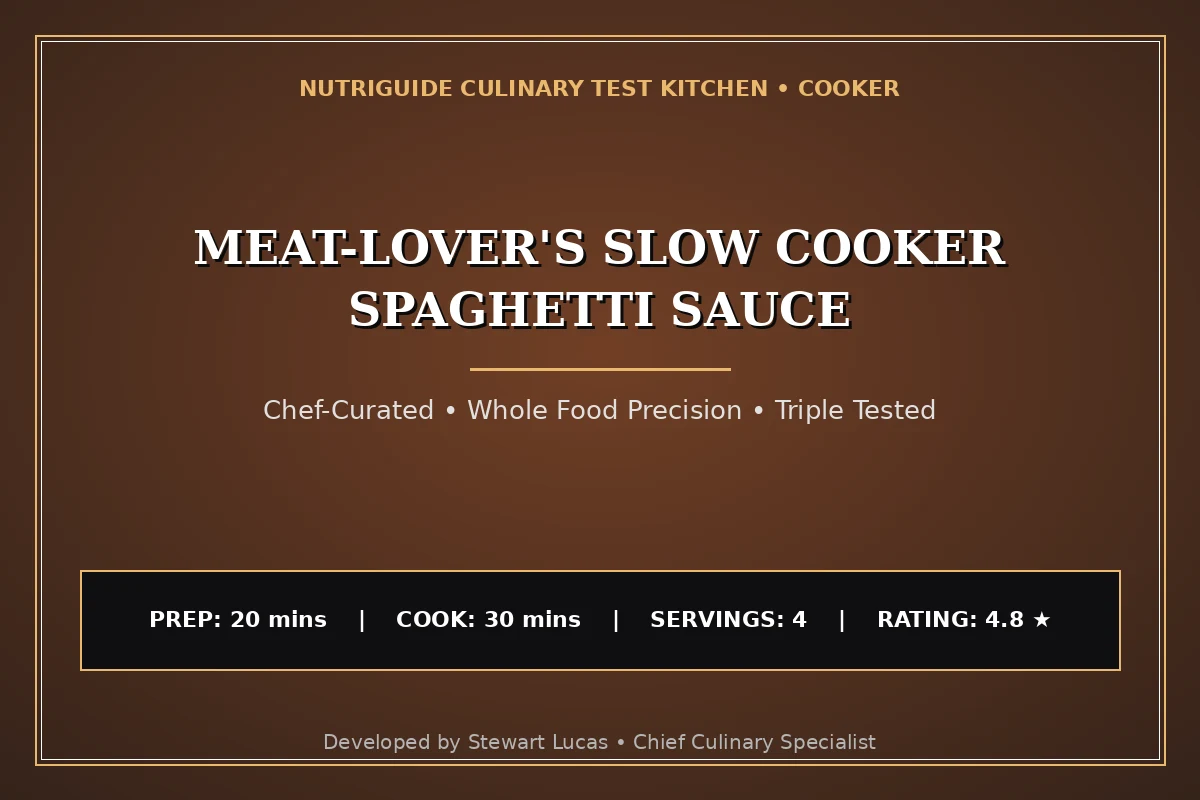 Meat-Lover'S Slow Cooker Spaghetti Sauce