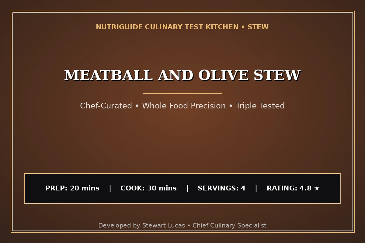 Meatball And Olive Stew