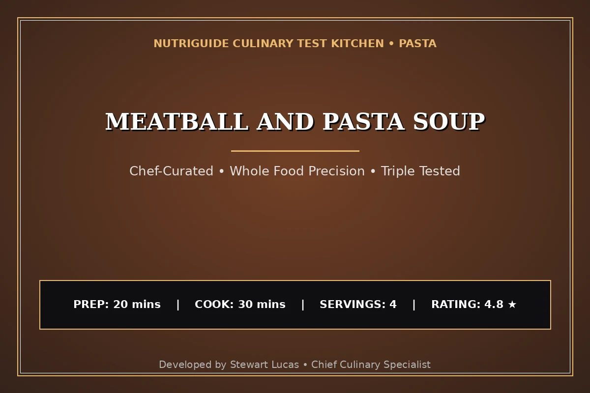 Meatball And Pasta Soup