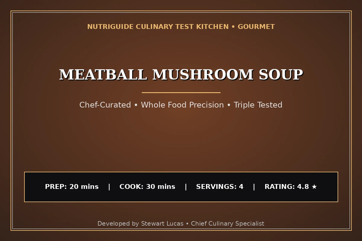 Meatball Mushroom Soup