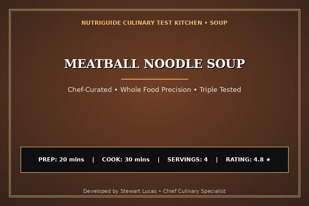 Meatball Noodle Soup