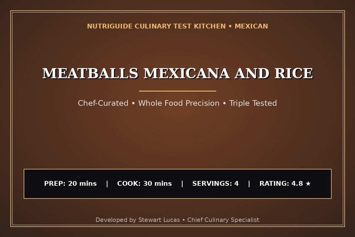 Meatballs Mexicana And Rice
