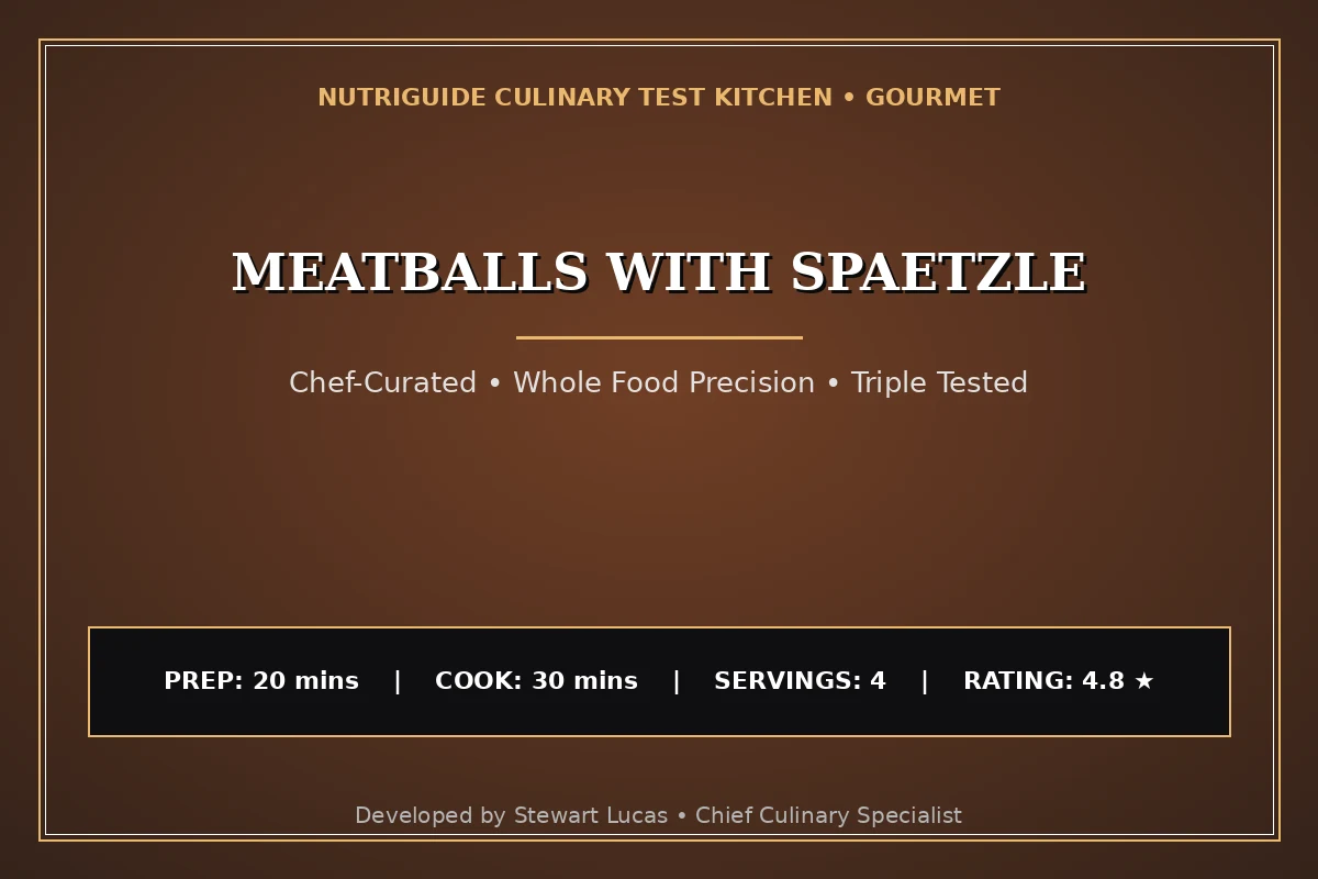 Meatballs With Spaetzle