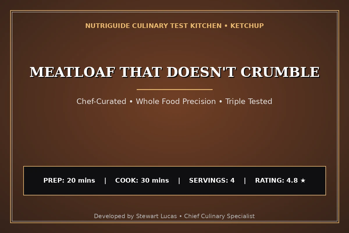 Meatloaf That Doesn'T Crumble