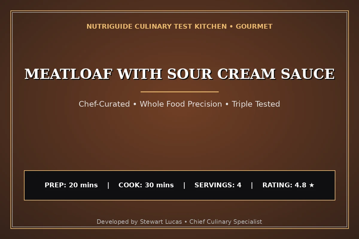 Meatloaf With Sour Cream Sauce