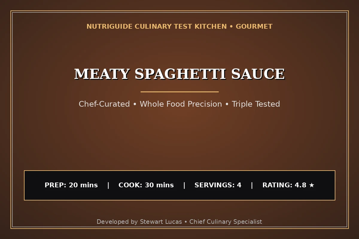 Meaty Spaghetti Sauce