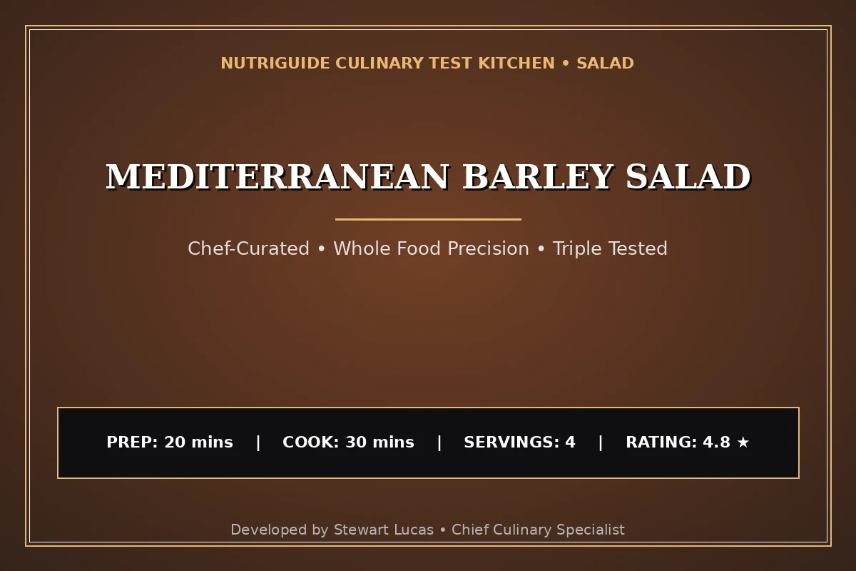 Mediterranean Barley Salad